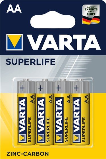 Varta SUPERLIFE ühekordne aku AA tsink- süsinik