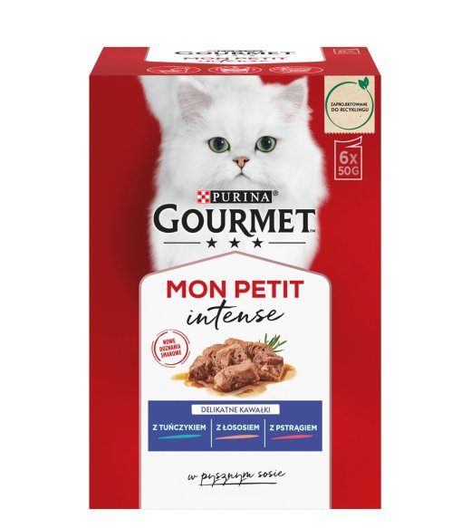 GOURMET Mon Petit Fish Mix - märgkassitoit - 6 x 50 g