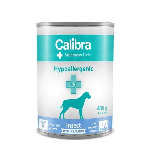 CALIBRA VD Koera Hüpoallergeenne Insect&Salmon - märkimürk 400g