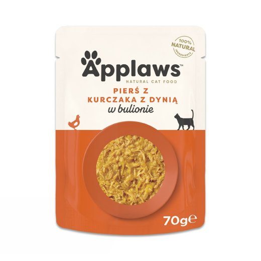 APPLAWS Kanarind kõrvitsaga puljongis - märgkassitoit - 70g