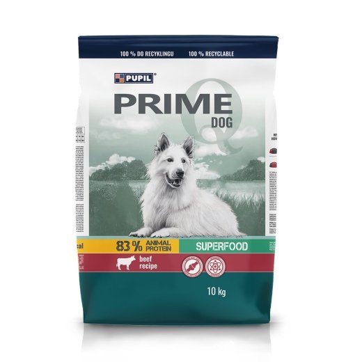PUPIL Prime Rikas veenliha köögiviljadega - kuiv koeratoit - 10kg