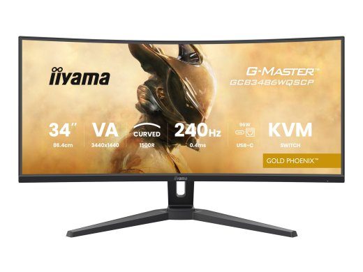 iiyama G-MASTER Gold Phoenix GCB3486WQSCP-B1 34 VA 3440 x 1440 (UltraWide) 240Hz HDMI DisplayPort USB USB-C monitor