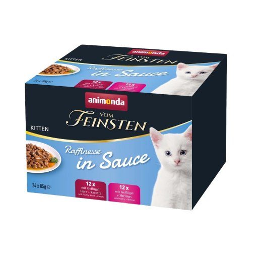 ANIMONDA Vom Feinsten Kitten Raffinesse kastmes - märg kassitoit - 24x85g
