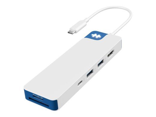 Hyper HyperDrive Flex 8 Port USB-C Hub, White/Blue HD4102BUGL HDMI ports quantity 1