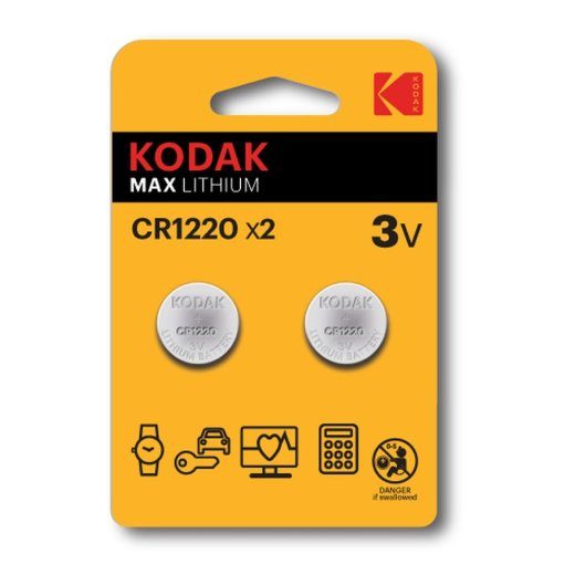 Kodak Lithium CR1220 / 3V Patareid (2tk)