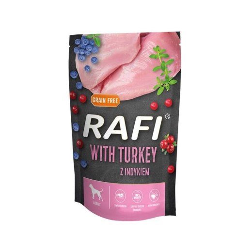 DOLINA NOTECI Rafi kalkun - märg koerasööt - 500g