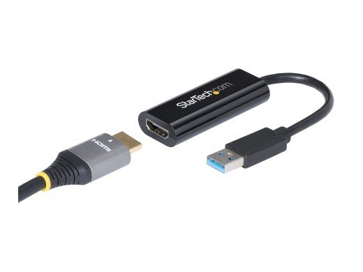 StarTech.com USB 3.0 į HDMI adapteris, 1080p (1920x1200), plonas/kompaktiškas USB į HDMI vaizdo adapterio konverteris monitoriui, USB Type-A išorin...