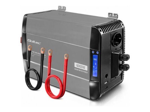 Qoltec DC AC Inverter Välis Must Hall