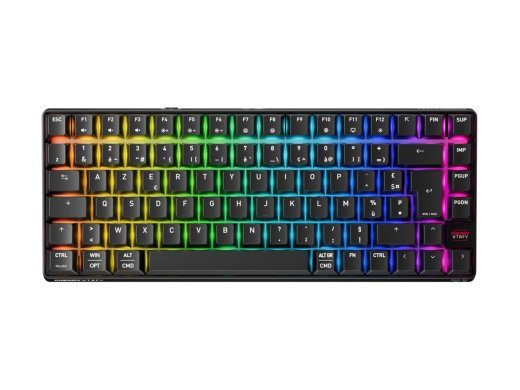 CHERRY XTRFY K33 Compact Juhtmevaba Klaviatuur Mehhaaniline Lüliti RGB Juhtmevaba Prantsuse