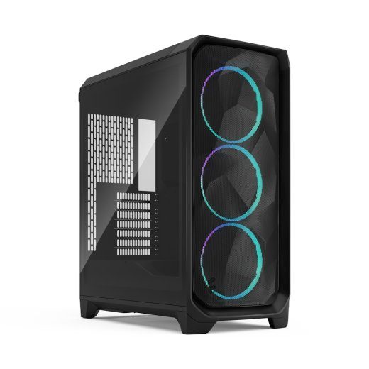 Fractal Design Meshify 3 RGB TG Light Tint ATX Tower korpuse integreeritud toiteallikaga, must