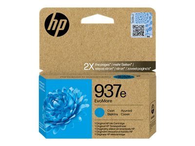 HP 937e EvoMore Cyan originaalne tsüaanvärv