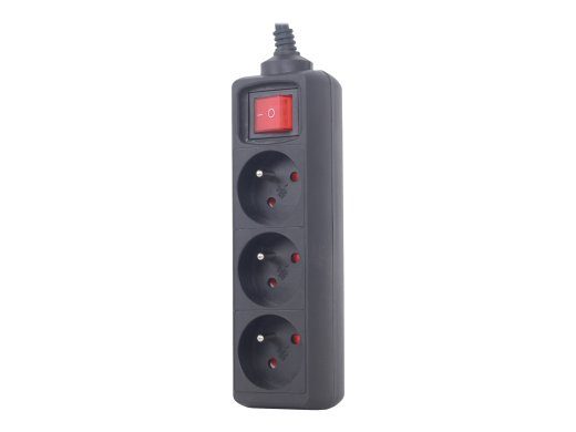 EnerGenie Pikendusjuhe, 3 FR pistikut, 10 A, C14 pistik EG-PSU3F-01