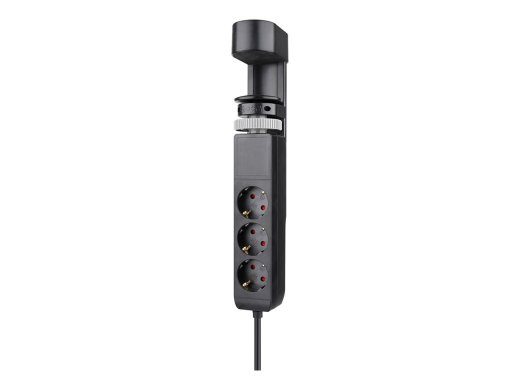 Neomounts 3-pin pistikukast 16A must 1.4m