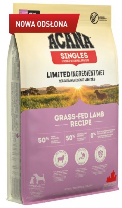 ACANA Singles Grass-Fed Lamb kuiv koeratoit 6kg