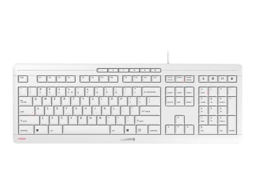 CHERRY STREAM Juhtmega USA Klaviatuur Euro sümboliga