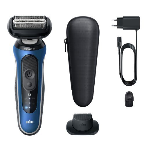 Braun Series 6 62-B1200S Foil Shaver Trimmer Sinine