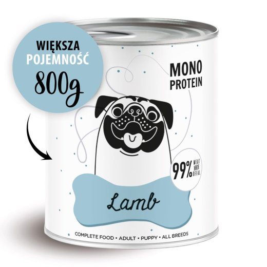 PAKA ZWIERZAKA Pepe Lamb - niiske koeratoit - 800g