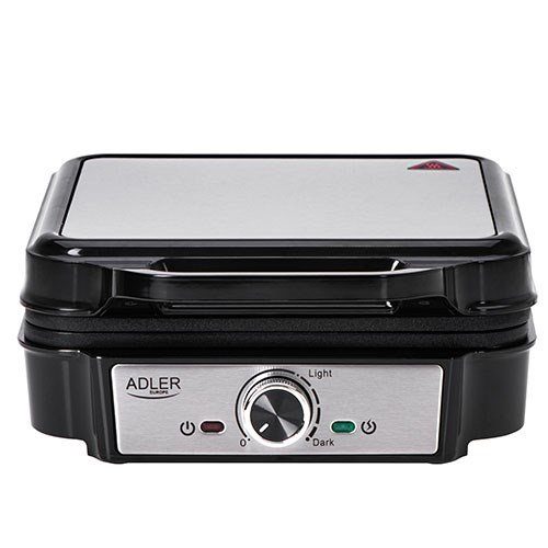 Adler AD 3083 4-vafli vaflipli 1800 W must, hõbe