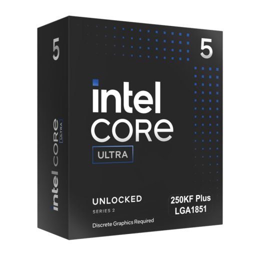 Intel Core Ultra 5 250KF Plus Arrow Lake CPU - 5.3GHz 18 branduolių LGA1851 - Intel dėžutė be šildytuvo/ventiliatoriaus