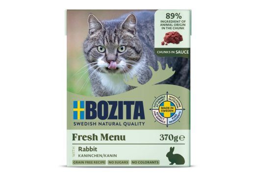 BOZITA Fresh Menu Küllik kastmes märgkassitoit - 370g