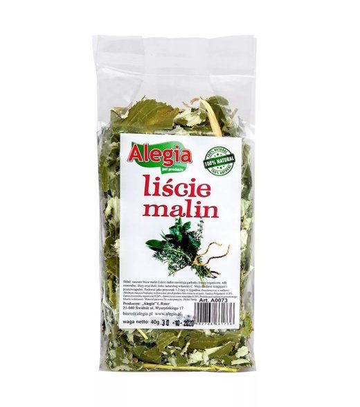 ALEGIA Raspberry Leaves - 40g närimisküpsis närilistele ja küülikutele