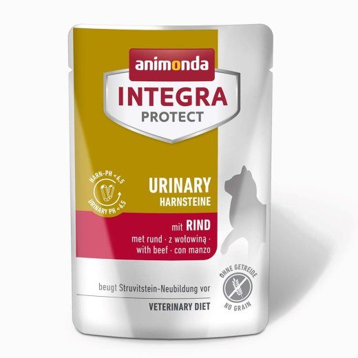 ANIMONDA Integra Protect Urinary Struvite veisega - märgtoit kassidele - 85g