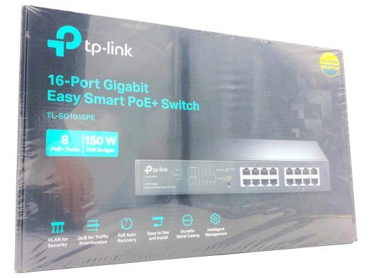 TP-Link Easy Smart TL-SG1016PE 16-Port Gigabit PoE+ Lüliti