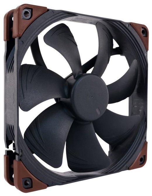 Noctua NF-A14 INDUSTRIALPPC-2000 PWM Arvuti korpuse ventilaator 14 cm Must, Pruun 1 tk(t)