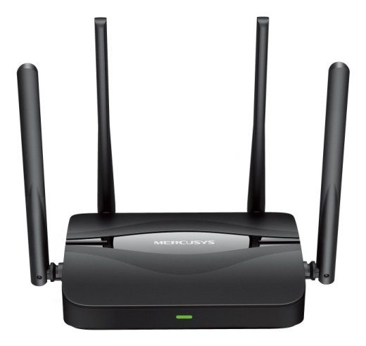 Mercusys MR25BE besvielos maršrutizatoriaus Gigabit Ethernet dviejų juostų (2,4 GHz / 5 GHz) juoda