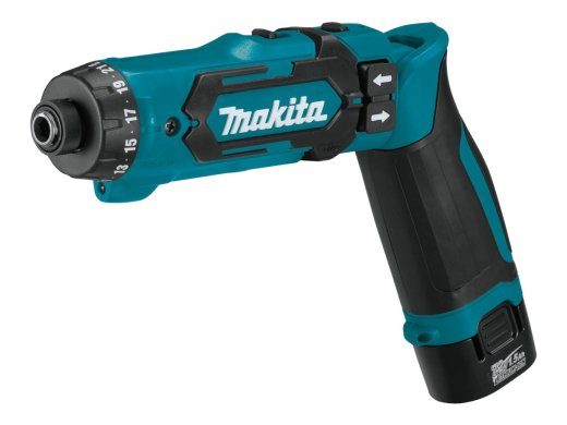 Makita DF012DSE 7.2V Juhtmevaba puur/kruvikeeraja (2 akut kaasas)