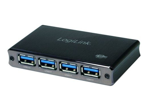 LogiLink USB 3.0 4-Port Alumiinium Hub