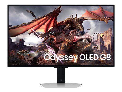 Samsung LS32DG802SUXDU 32 " OLED 4K 16:9 240 Hz 0.03 ms 3840 x 2160 pikseliai 200 cd/m² HDMI prievadų kiekis 2 Sidabrinis