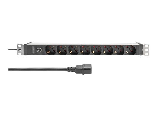 DIGITUS DN-95410-IT 8-pinise Kontaktkaussi 10A - Must 2m