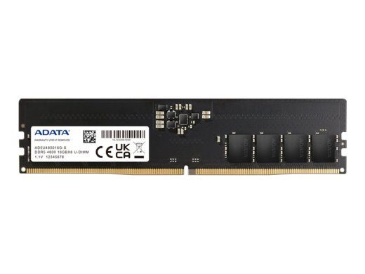 ADATA DDR5 SDRAM 16GB CL40 On-die ECC DIMM 288-PIN