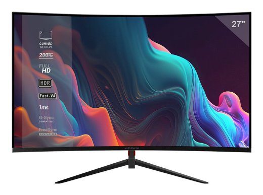 Mars Gaming MV27C 27" kõver 1500R mängunäidik FHD Fast VA 200Hz / must