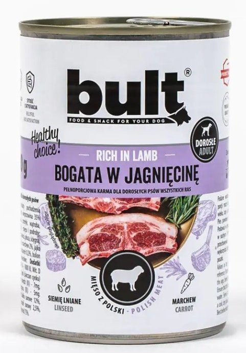 BULT Rich in lambaliha - Märg koeratoit - 800 g