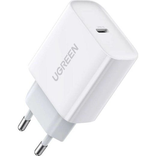 Ugreen USB Power Delivery 3.0 Quick Charge 4.0+ 20W 3A seinalaadija (valge)