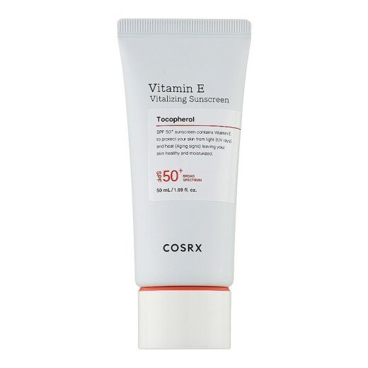 COSRX Vitamin E vitalizuojantis saulės apsaugos kremas SPF 50+ 50ml
