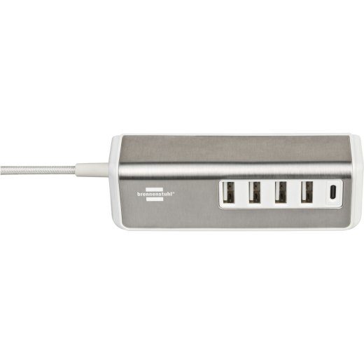 Brennenstuhl USB Multilaadija 1,5m 4xUSB Type A + 1x Type C