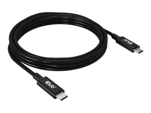 Club 3D CAC-1578 USB4 Gen3x2 USB-C kaabel, 2m, must
