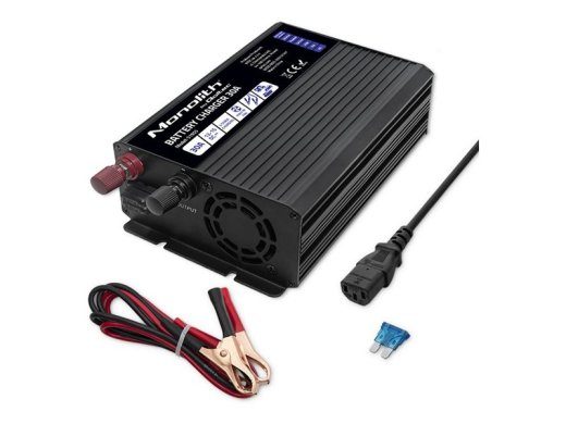 QOLTEC 51955 Smart Monolith laadija LiFePO4 AGM GEL SLA akudele / 30A / 12V