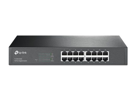 TP-LINK 16-Port Gigabit Switch TL-SG1016D Unmanaged Desktop/Rackmountable