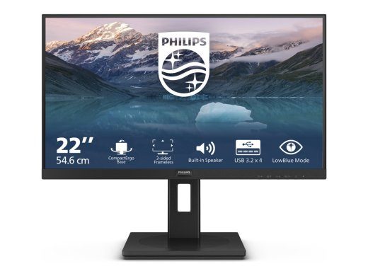 Philips S-line 222S9JML 22-tolline VA Full HD 1920 x 1080 VGA (HD-15) HDMI DisplayPort 75Hz