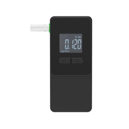 AlcoAlert išmanusis elektrocheminis kvapo analizatorius, juodas