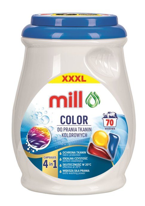 MILL PROFESSIONAL 3-komorowe kapsule do kolorowania 70 szt.