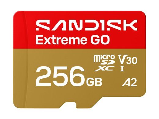 SanDisk Extreme GO microSDXC kaart 256GB 240MB/s