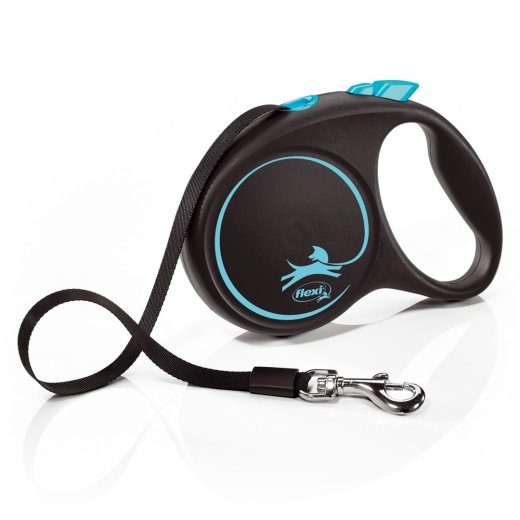 Flexi Automatic leash Black Design M 5 m, Sinine