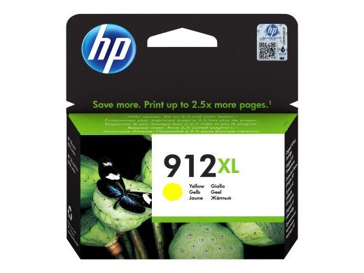 HP 912XL kollane 825-lehekülje tindipatruun 3YL83AE