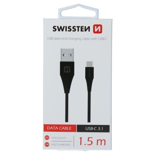 Swissten USB / USB-C 3.1 andmekabel 1.5m