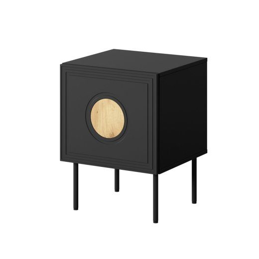 Öökapilaud 2 tk. PALAZZO 44.5x40x59 must + tamm craft